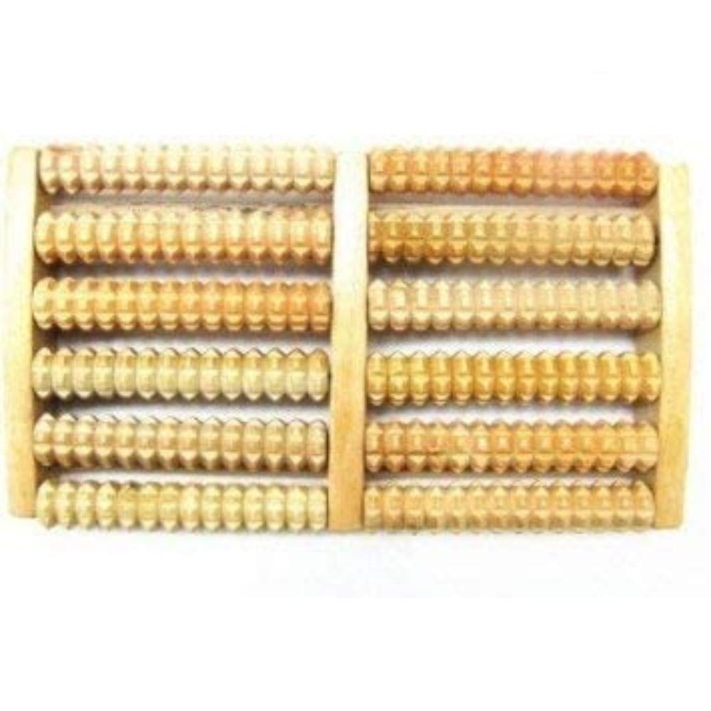 1 PCS Selection 5 Raw Wooden Wood Roller Foot Massager Stress Relief HealthTherapy Relax Massage M коричневый