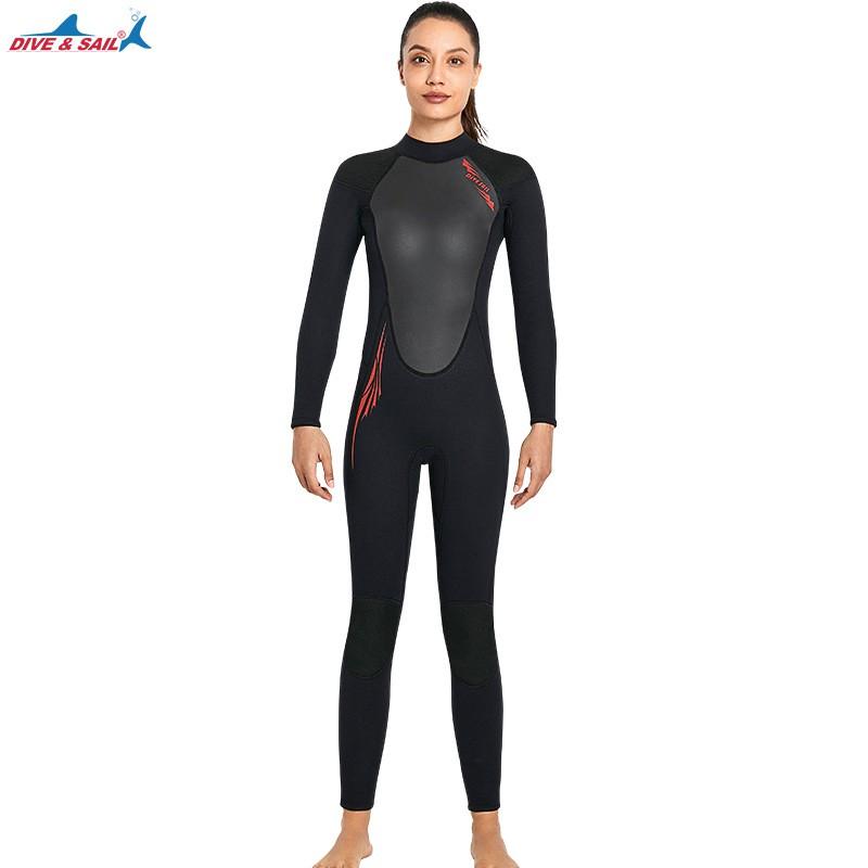 3MM Diving Suit SCR Neoprene One-piece Thermal Thickened Cold-proof Snorkeling Surfer