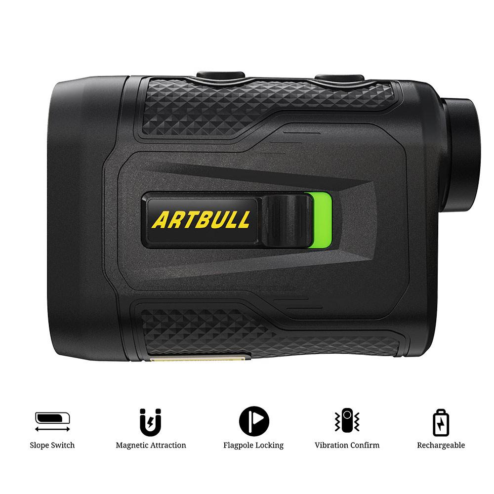 7 Modes 650/1000m Rechargeable with Magnet Slope Adjusted Flag-Lock Vibration Golf Rangefinder Laser Distance Meter