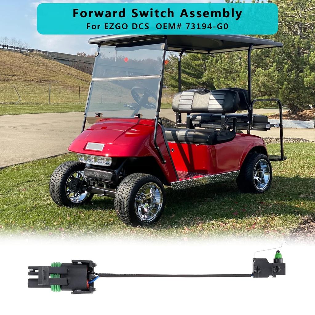 10L0L Golf Cart DCS Forward Micro Switch Assembly for 1996-2002 EZGO DCS Electric Vehicles OEM# 73194G01, CS25536, 73194-G01, 15842, 6-155, N5536