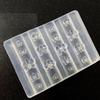 Baroque Heart French Necklace Gemstone Photo Frame 3D Acrylic Nail Mold Nail Decorations Diy Silicone Nail Nails Products