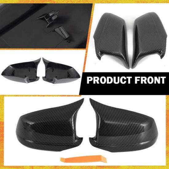 Carbon Fiber Mirror Cap Covers Fit For BMW 5-Series F10 F11 535i 528i Pre-LCI M5