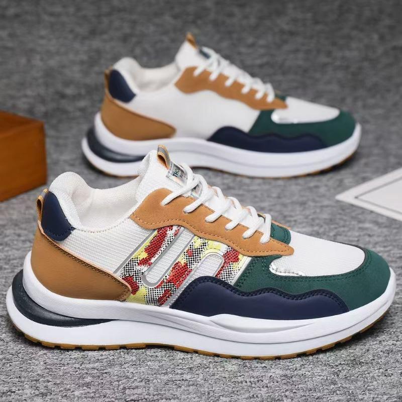Frühling neue Herren Freizeitsportschuhe Mesh atmungsaktiv Schnürschuhe Studenten Herrenschuhe Übergröße Schuhe