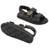Gucci Wmns Double G Sandal 'Black' Women's 816625 AAEGP 1000