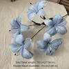 White Artificial Lily Flowers 5-head Simulation Decorative Bouquet  Indoor Decoration