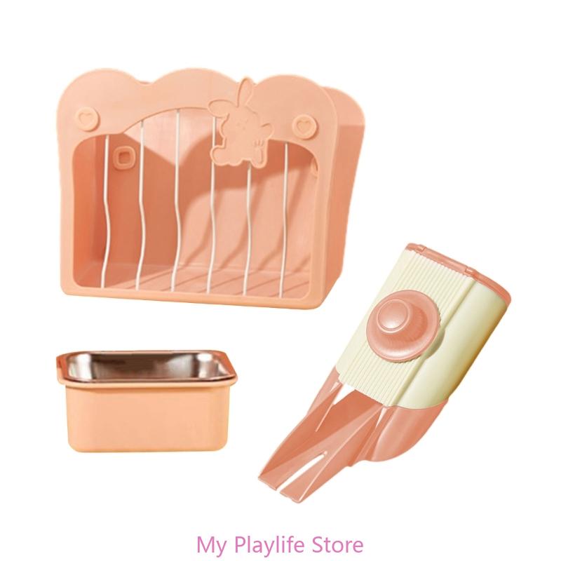 

Кормушка для кроликов, набор для кормления домашних животных с миской, подвесная кормушка, клетка для мелких домашних животных, подвесная воронка для хомяков, морских свинок