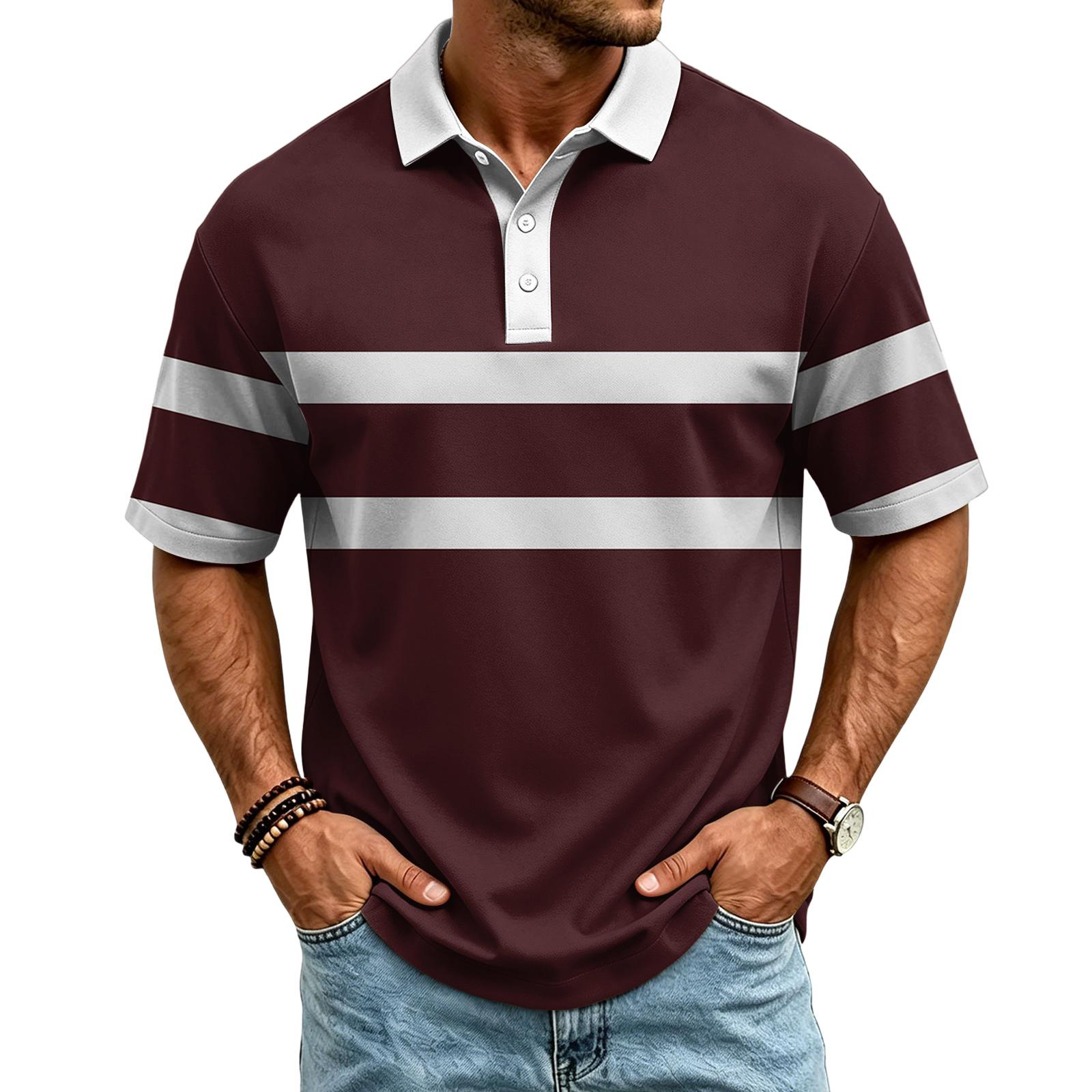 

Men s Casual Quick Dry Mesh Polo Shirt Golf Shirt Breathable Lightweight Sport Tee with Button Placket and Short Sleeves XXXL