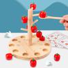 Baby Montessori Digital Apple Tree Education Wooden Toys Children Learn Digital Clip Beads Skills Training Early Education Game