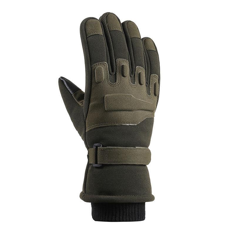 Fleece warm and cold tactical gloves Winter outdoor training Mountaineering field performance Riding non-slip men's glo Practical Use