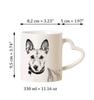 Basenji, African bush dog, Congo dog - cup with a dog, adorable cup with a heart-shaped handle, universal gift from the Art-Dog brand