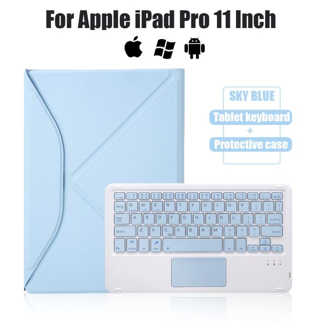 Touchpad Keyboard Case For Apple iPad Pro 11 Inch 2021 2020 Wireless Bluetooth Bracket Detachable Magnetic Protective Cover