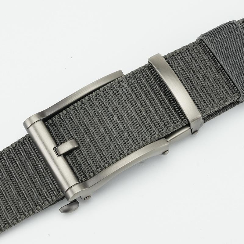 Men's Belt Automatic Buckle Braided Nylon Tactical Belt Minimalist Versatile Business Outdoor Canvas Belt Men