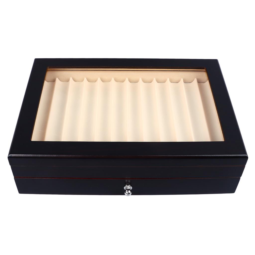 Pen Display Box 23 Slot Double Layer Transparent Top Pen Collection Display Box for Anniversaries