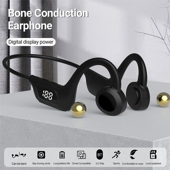 LY1 Bone Conduction Hook 9D Sound Earphone Ear Wireless Bluetooth-compatible Headset MP3 Player