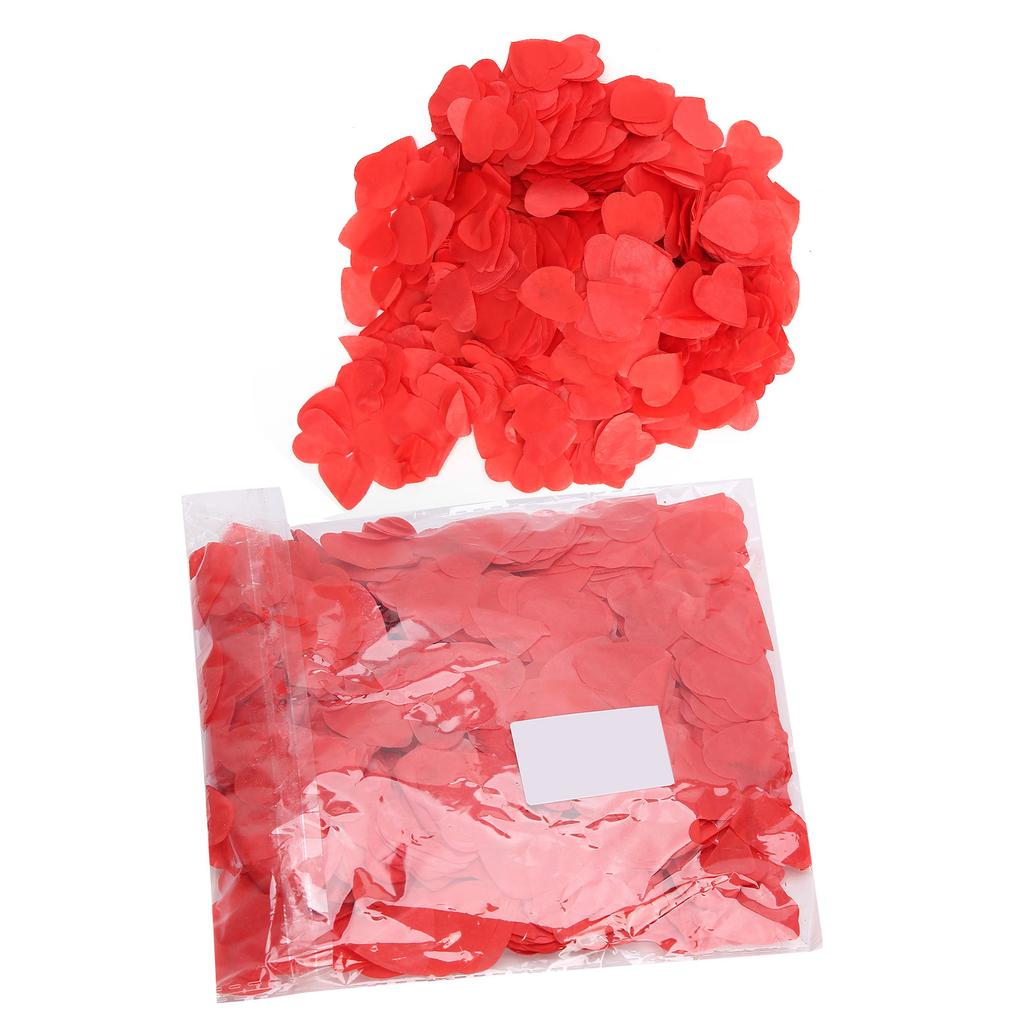 2 Bags 60g 2.5cm Red HeartShaped Confetti Wedding Party Valentine"s Day Confetti Decoration