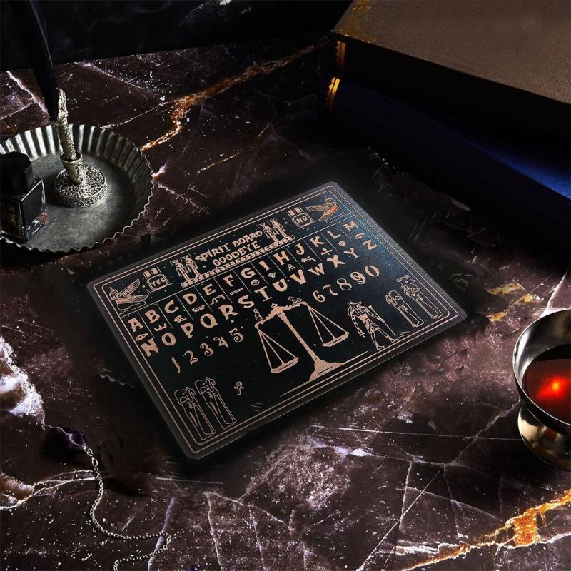 Wooden Divination Pendulum Board Metaphysical Message Board Large Wooden Spirits Board for Teens Adults Birthday Party