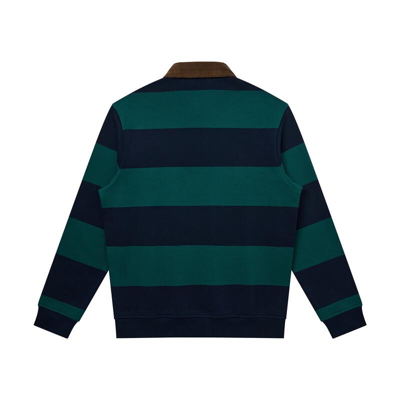 HAZZYS Men's Corduroy Wide Stripe Lapel Sweatshirt
