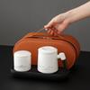 Ceramic Office Cup Tea Cup Tea Separation Water Cup with Lid with Liner Mug Portable Tea Set