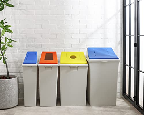 Captain Stag (CAPTAIN STAG) Trash Can, Dustbin #90, Close, Blue, Made In Japan, UY-7055