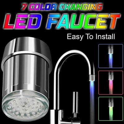 1 PZ Rubinetto Esterno con Luce LED Filettatura Esterna