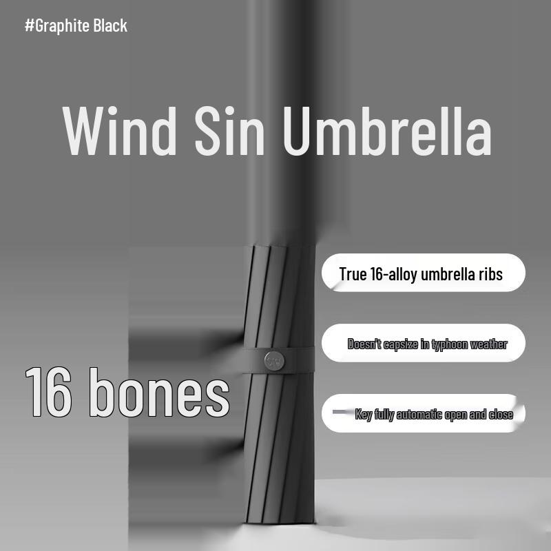 ZUODU 16-Rib Fully Automatic Umbrella