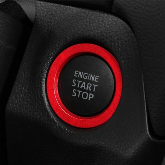 For Toyota Highlander + Engine Start Stop Push Switch Button Ring Cover Trim
