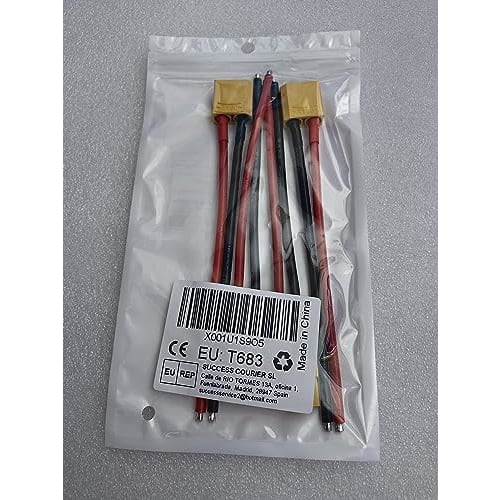 GTIWUNG 2 Pairs XT90 Connectors, XT-90 Male and Female Connectors, XT90 Male and Female Bullet Connector Plugs for RC LiPo Battery (15CM 12AWG Silicon