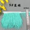 8-10 Ostrich Feather Cloth Edge Colorful Ostrich Hair Dress Performance Accessories Diy Decorative Material Feather Cloth Edge