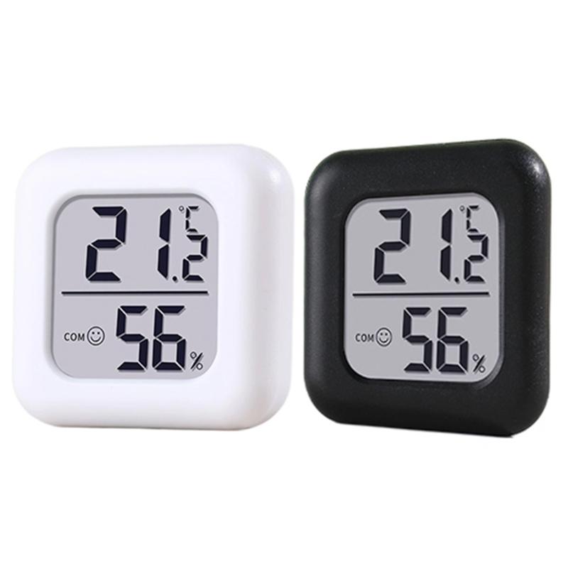 Pack of 2 Long Battery Life Magnetic Temperature Humidity Monitor Featuring 12 Month Operations and Easy Magnetic Mount Indoor Use