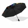 1pc Bulldog Mandala Automatic Open/Close Umbrella with Folding feature Compact Travel Umbrella, Lightweight design, for Commuting, Business128