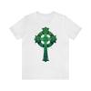 Keltisches Kreuz T-Shirt: Grünes irisches Erbe T-Shirt
