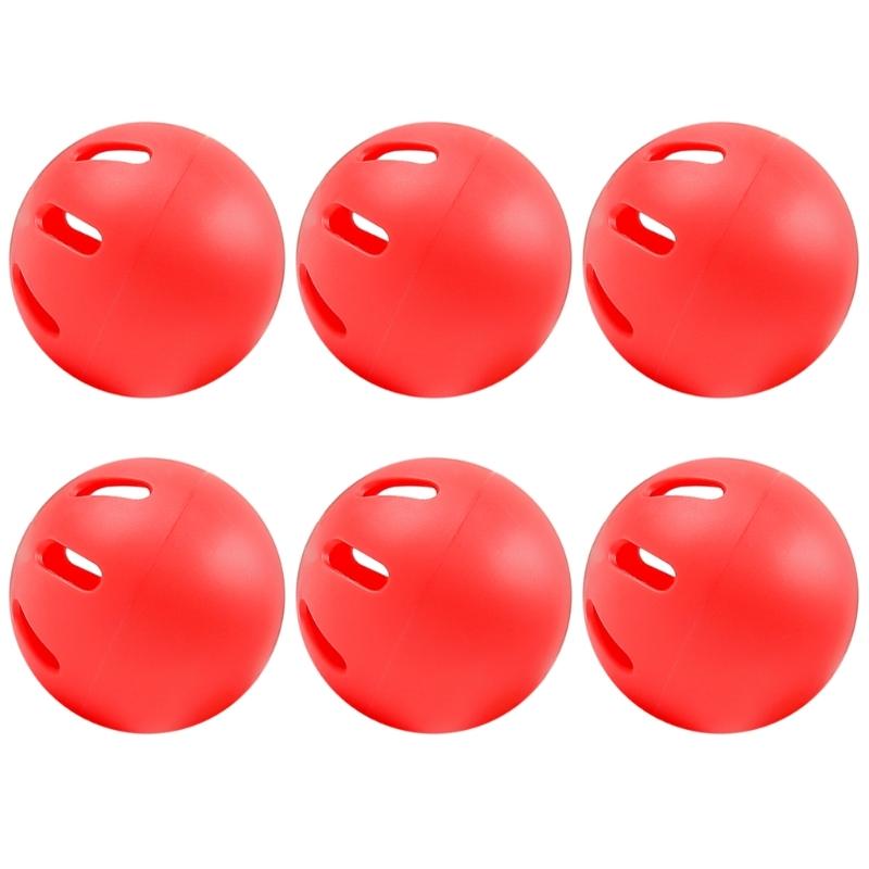 

Set of 6pcs 74mm Baseball Practice Balls Training Equipment Ultra Safe Materials Nonslip Surfaces Perfect for Training червоний