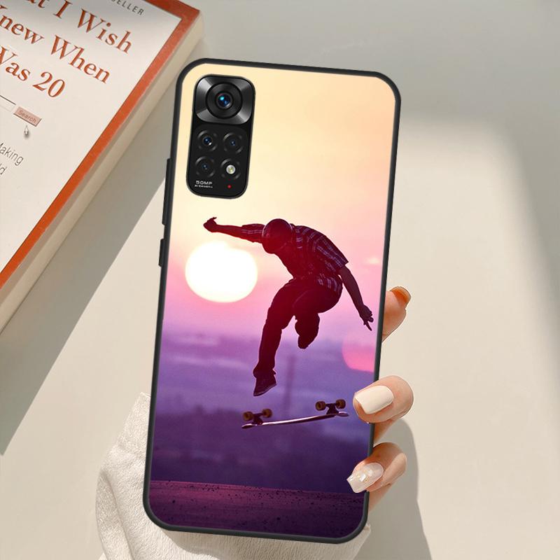Cool Skate Case For Xiaomi Redmi Note 11 10 Pro 8 9 9S 10S 11S 9A 9C 10A 10C K40 K50 Gaming Cover