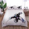 Celá královská postelová sada 3D Sportovní puky Povlak na přikrývku Přikrývka 3 kusy Vzor Sada povlaku na peřinu Ložní prádlo Pro dospělé Dětská postelová sada