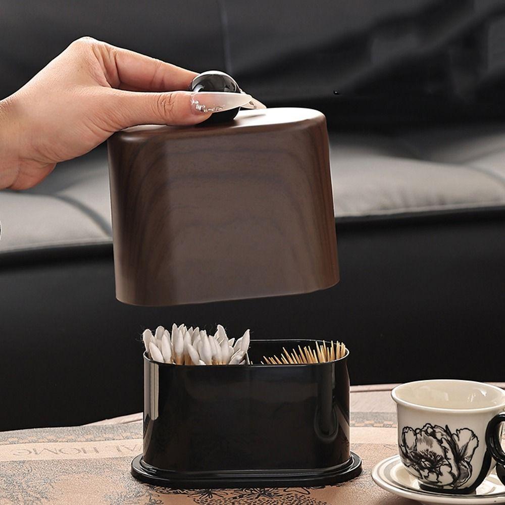 Moisture-proof Cotton Swab Storage Box Plastic Dental Floss Box Toothpick Box  for Home