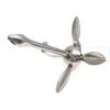 6KG Surface Polished Stainless Steel Boat Anchor folding Kayak Anchor Marine Boat Yacht Accessories