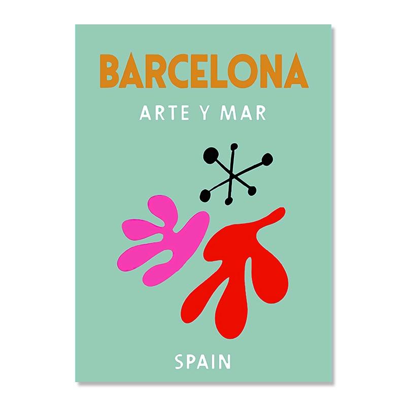 Ibiza Mykonos Tulum Athen Toskana Madrid Wandkunst Leinwand Poster und Drucke Nordische Malerei Wandbilder für Wohnzimmer Dekor