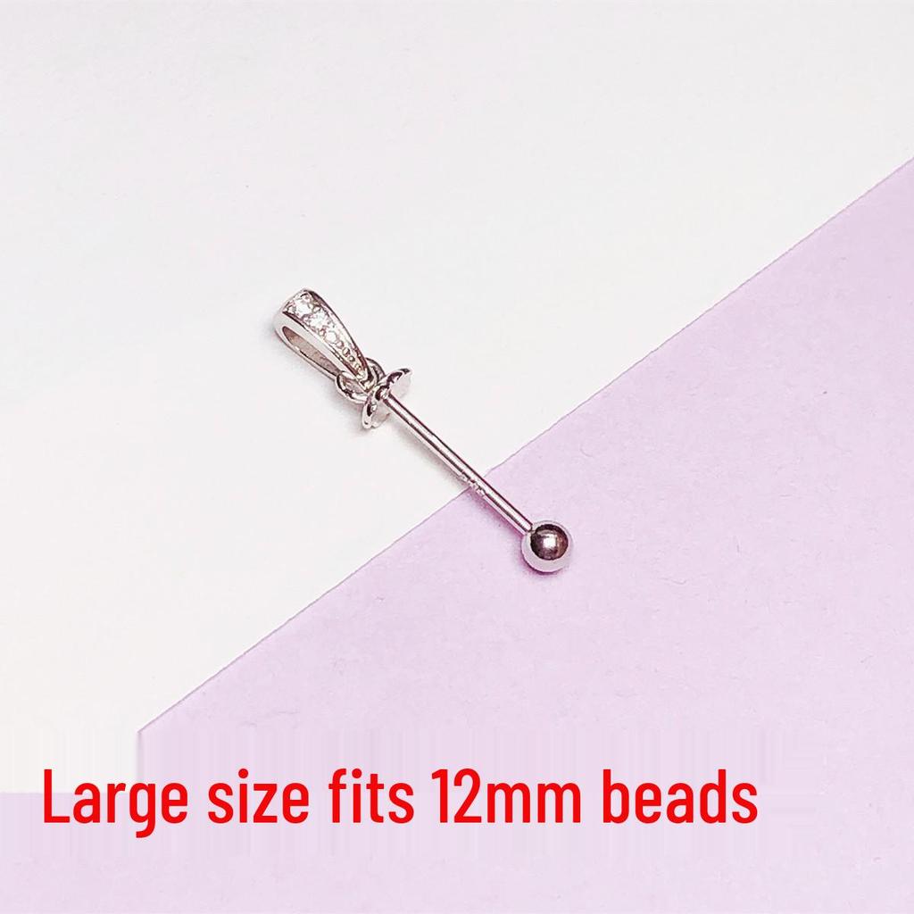 Sterling Silver Pearl & Amber Beads Holder with Free Shipping