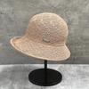 Small Crimped Brim Knitted Fisherman'S Hat Children Spring And Autumn Playful Top Hat Showing Small Face Foldable Basin Hat