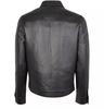 AL KHALID New Handmade Stylish Men's Black Leather Shirt Soft Lambskin Slim Fit Shirt