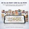 Tålig mobiltelefon DOOGEE Blade 10 Ultra Energy 36GB+256GB 6.56" 6150mAh Robust Smartphone 64MP Dubbla SIM/NFC Silver