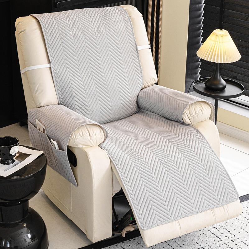 Ultrasonic Quilted Lounge Chair Cover  All Season Waterproof and Stain Resistant Single Seat One Piece Sofa Cushion