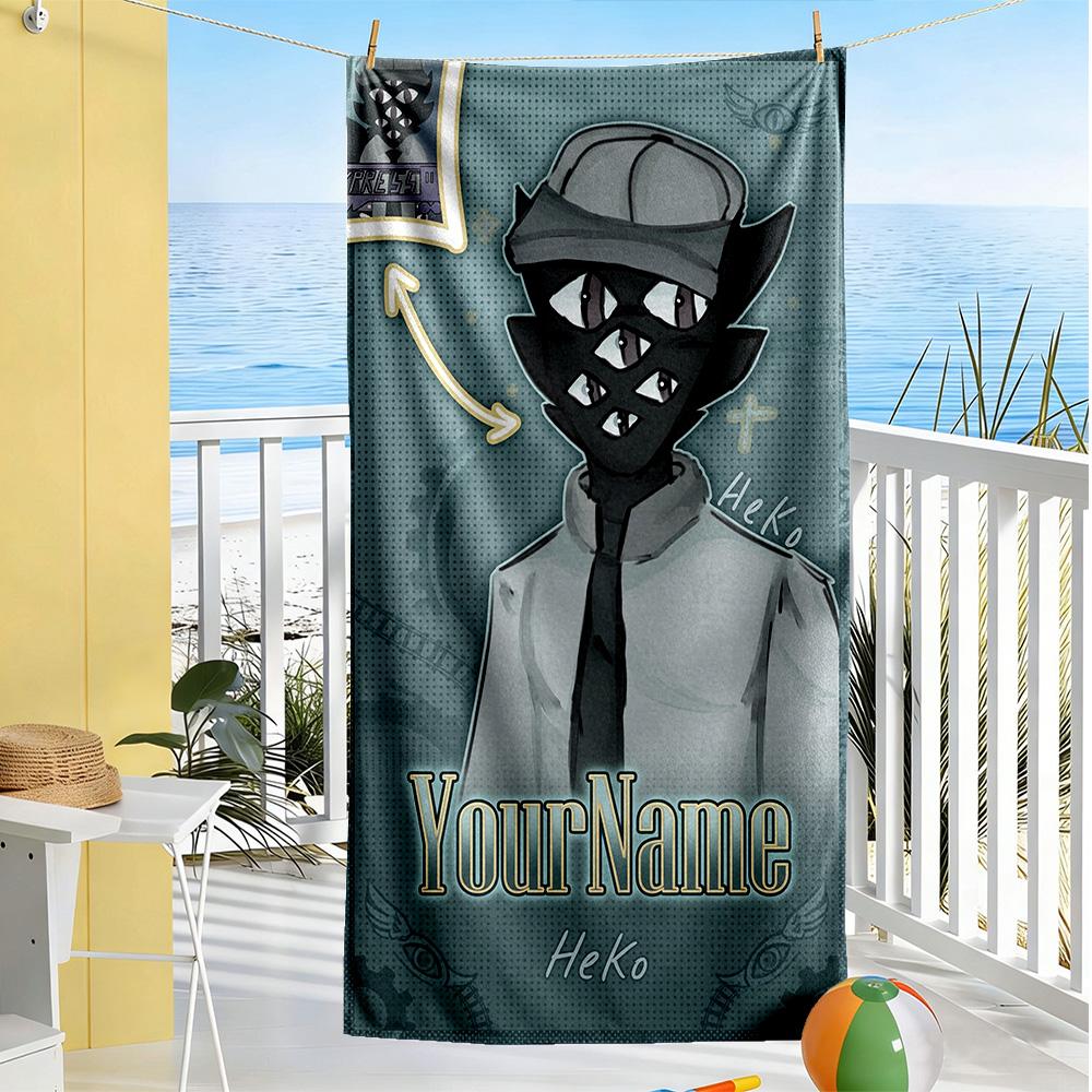 Incredibox Customized Name Beach Towel Quick-Dry Soft Microfiber Suitable for Sports Travel Swimming Yoga Bathroom Beach And Pool