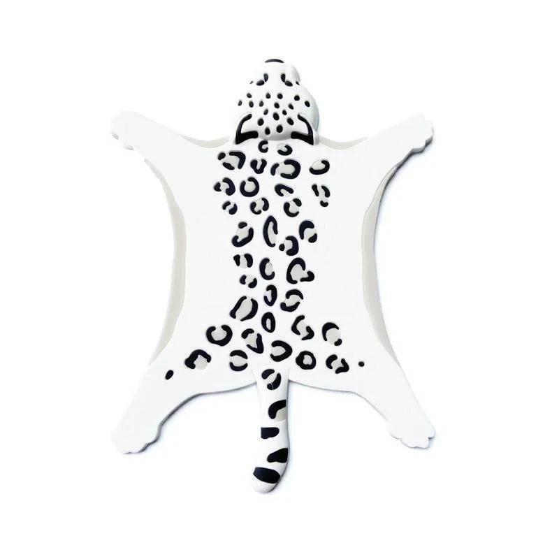 

Симпатичные силиконовые подставки, изолированные водой, нескользящие коврики, термостойкие коврики для чашек с мультяшными животными, тигровые леопардовые подставки для столовых приборов, домашняя кухня 11.5x15.5cm