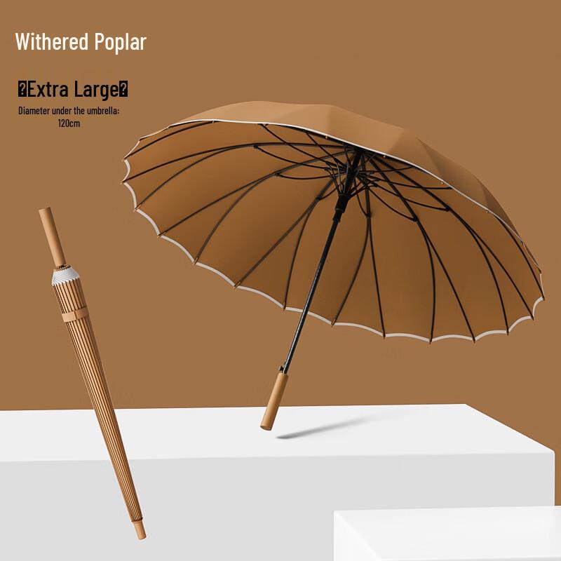 

Hanyou Extra Large 24-Rib Reinforced Windproof Long Handle Umbrella