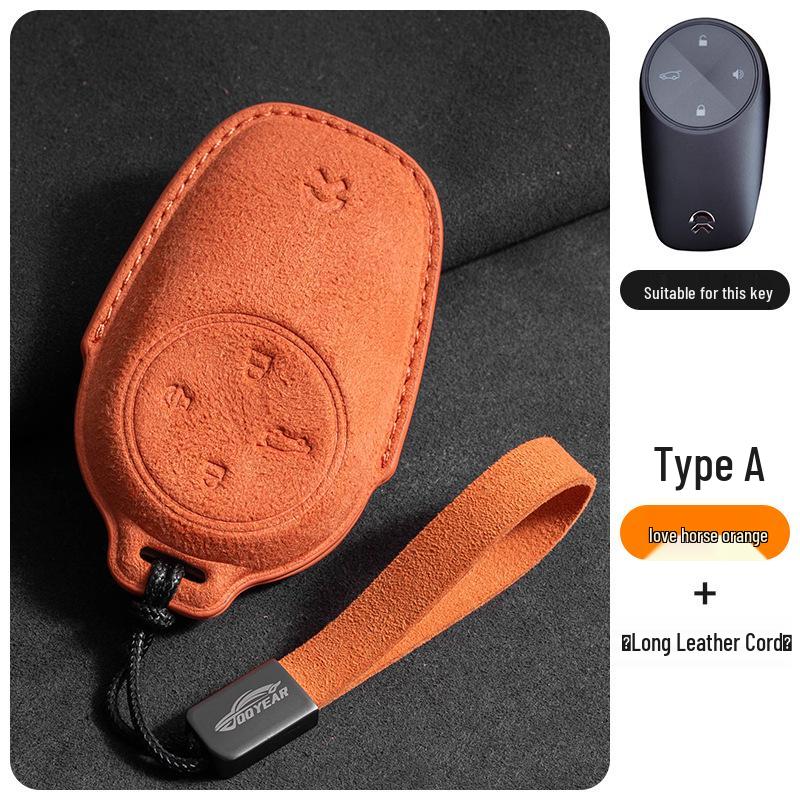 NIO Key Fob Case for ES6, ES8, EC6, ES7, ET7, ET5 - Tricolor Suede Protective Shell