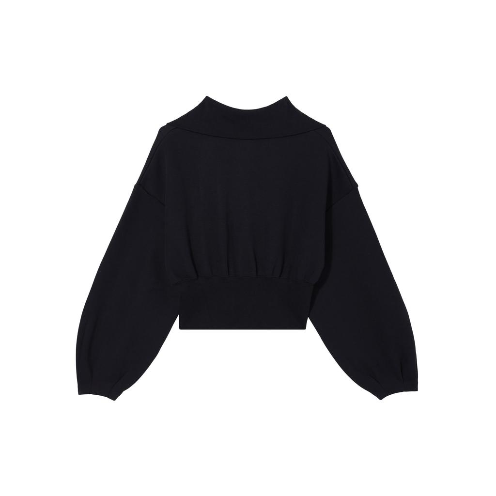 Nike Sportovní oblečení Tech Fleece Jednobarevná rozepínací zkrácená bunda Dámské bundy Černá FN2524-010