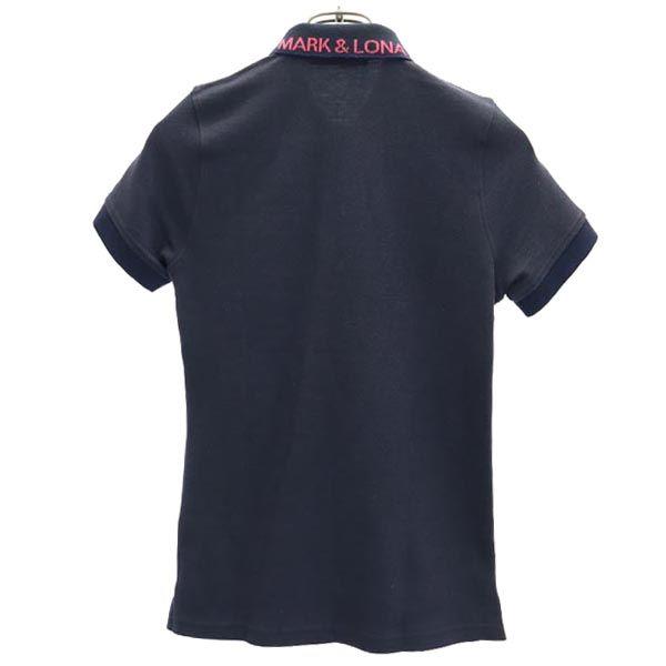 MARK&LONA Made In Japan Golf Short Sleeve Polo Shirt S Navy Fawn Women Used