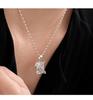 S925 Sterling Silver Korean-Style Olive Bead Clavicle Necklace for Women