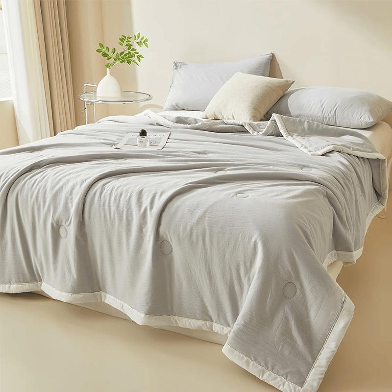 LISM Washed Cotton Soybean Fiber Summer Quilt